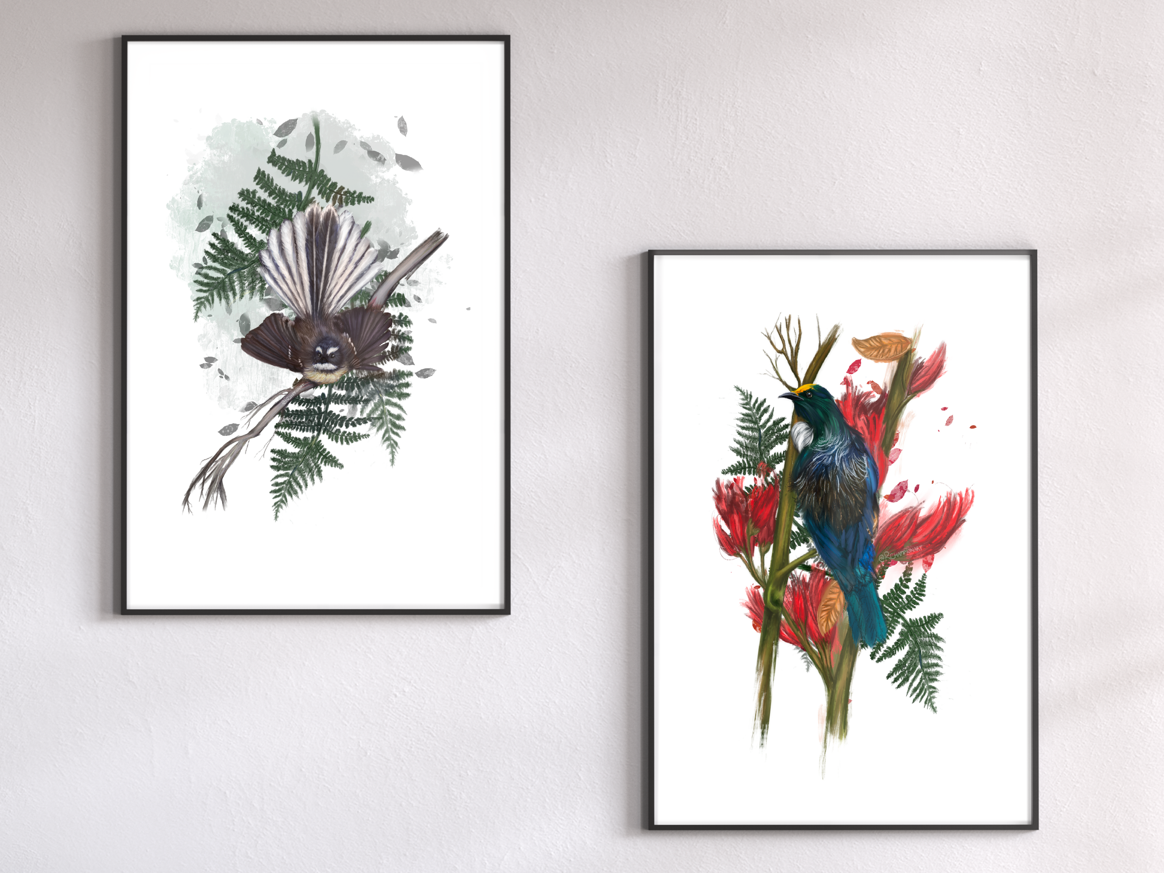 Pīwakawaka (Fantail) Art Print