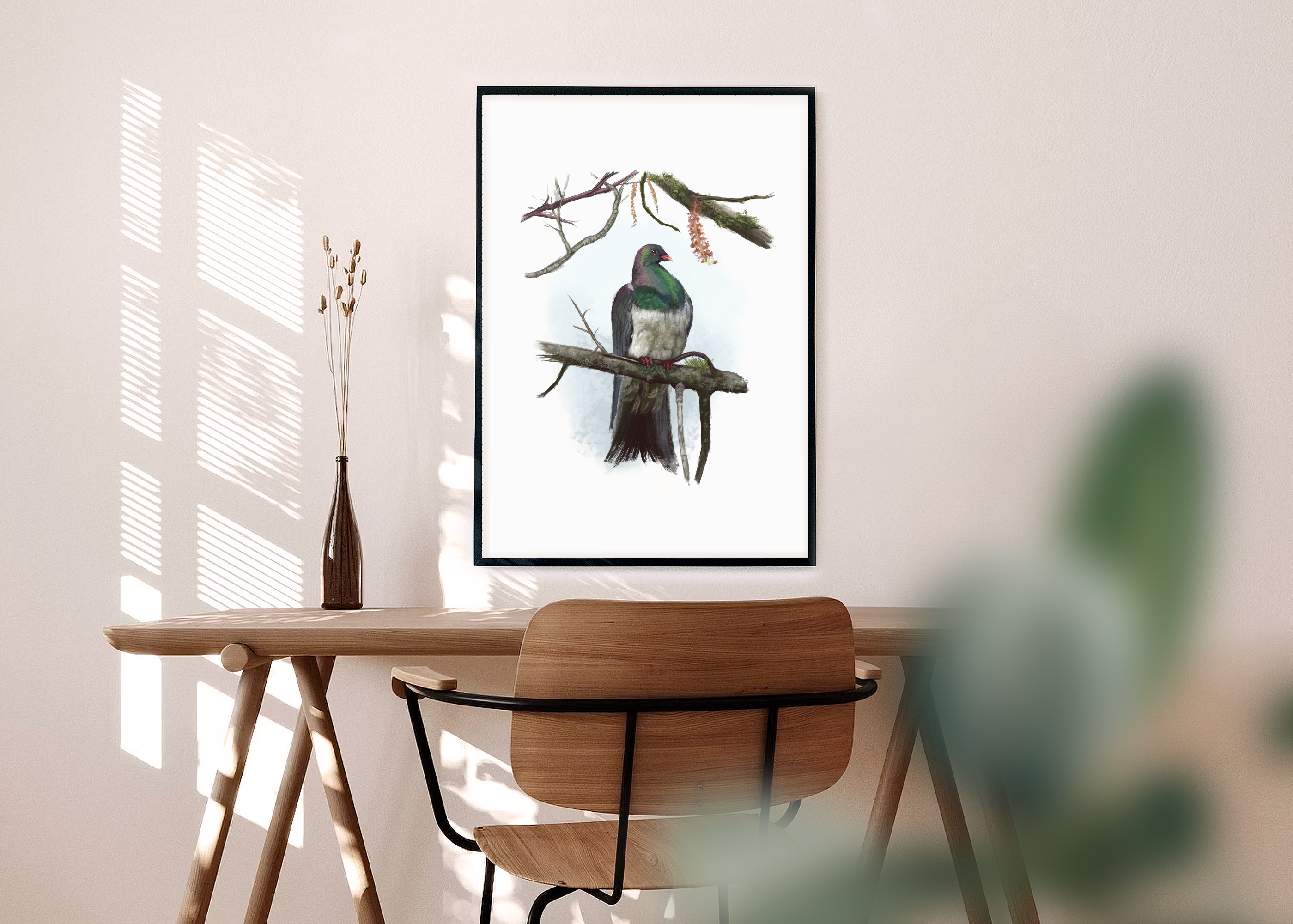 Kererū (Wood Pigeon) Art Print